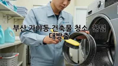 부산 가야동 건축물 청소 ✨ 꿀팁 대방출!